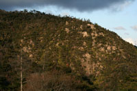 暮れ泥む山